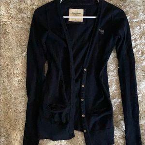 Abercrombie navy cardigan. Beautiful! Size small.